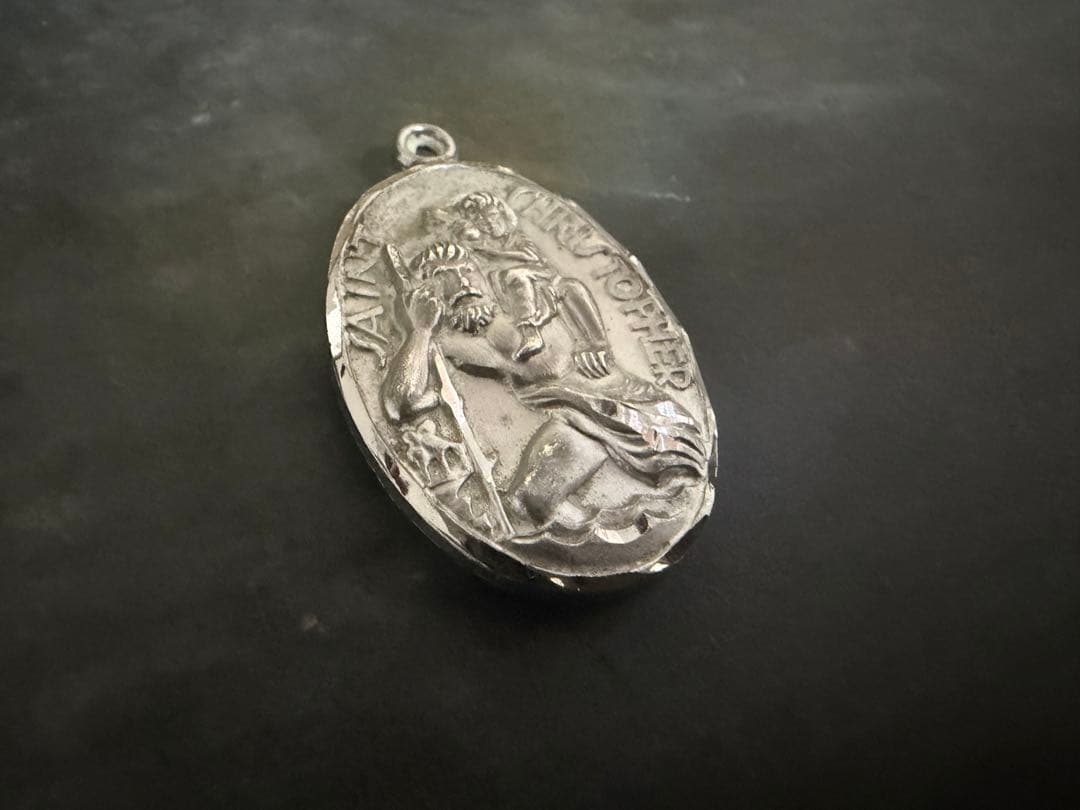 希少　ヴィンテージ　シルバー　925 アンティーク　ロザリオ　メダイ　アメリカ