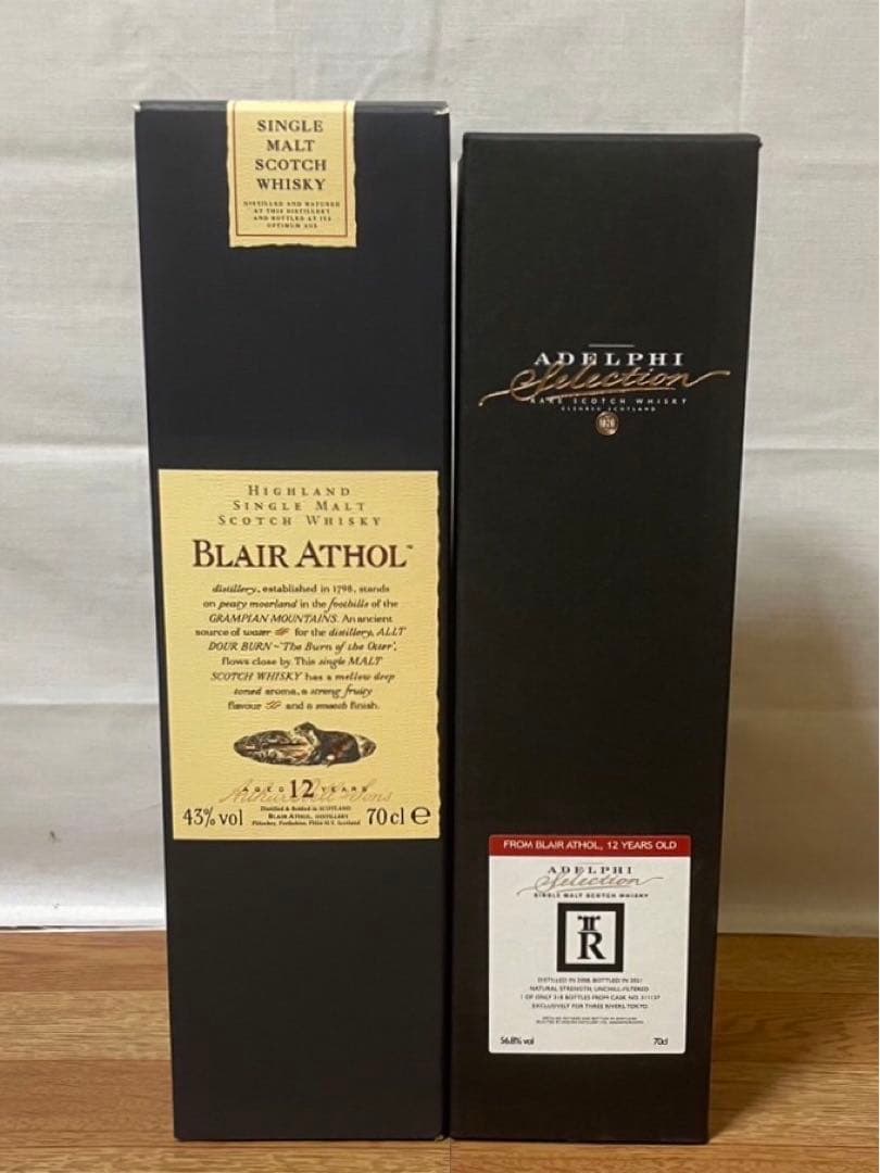 花と動物 ブレアアソール12年&アデルフィ ブレアアソール12年 PX 2本