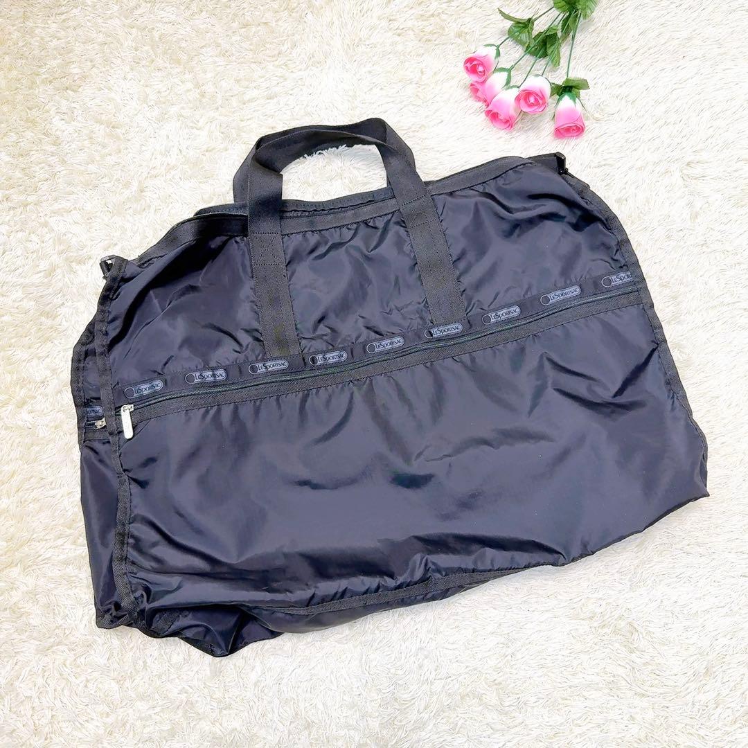 レスポートサック（LeSportsac）ボストンバッグ　黒　旅行　2way