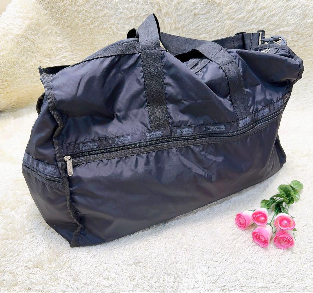 レスポートサック（LeSportsac）ボストンバッグ　黒　旅行　2way