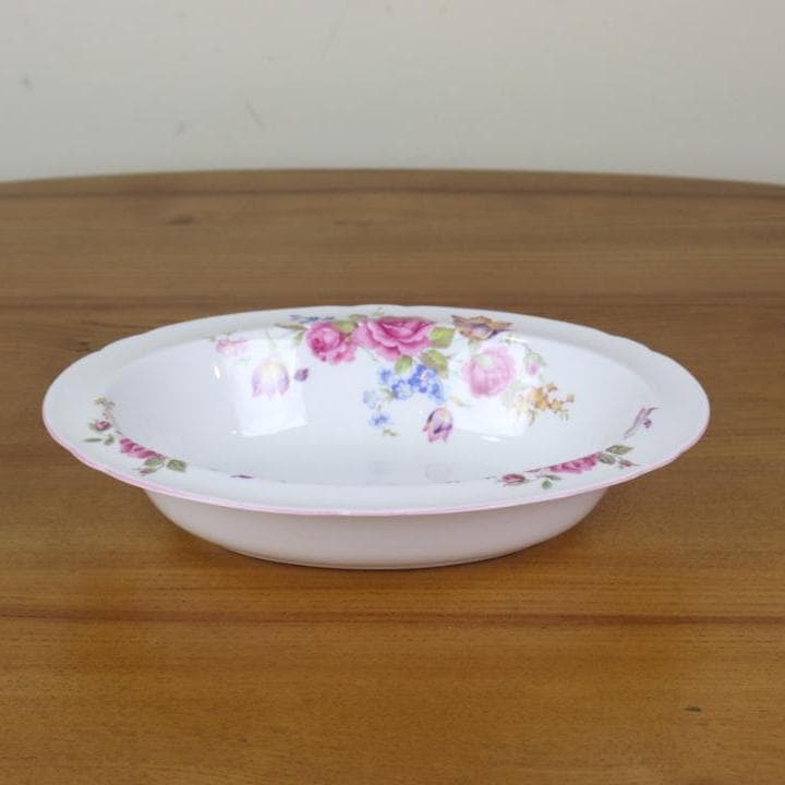 お値下げ　シェリー　オーバルボウル　深皿　楕円　ピンク　ヴィンテージ　イギリス