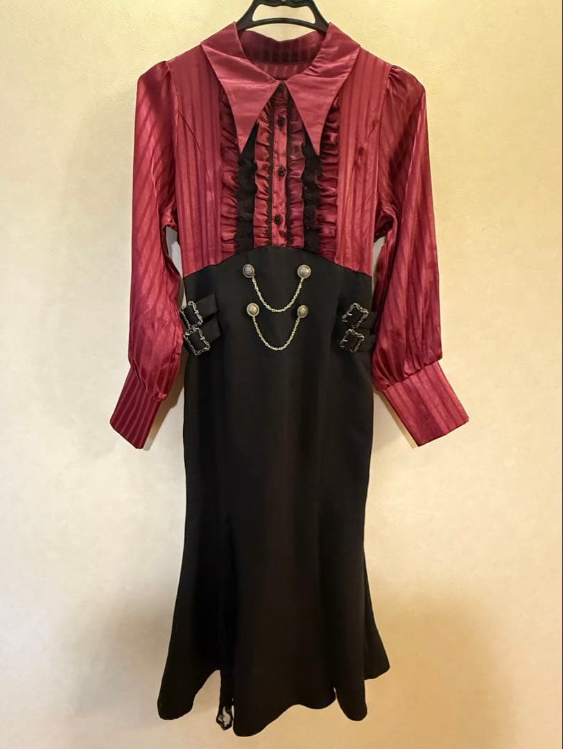 DearMyLoveゴシック風レースマーメイドロングワンピース