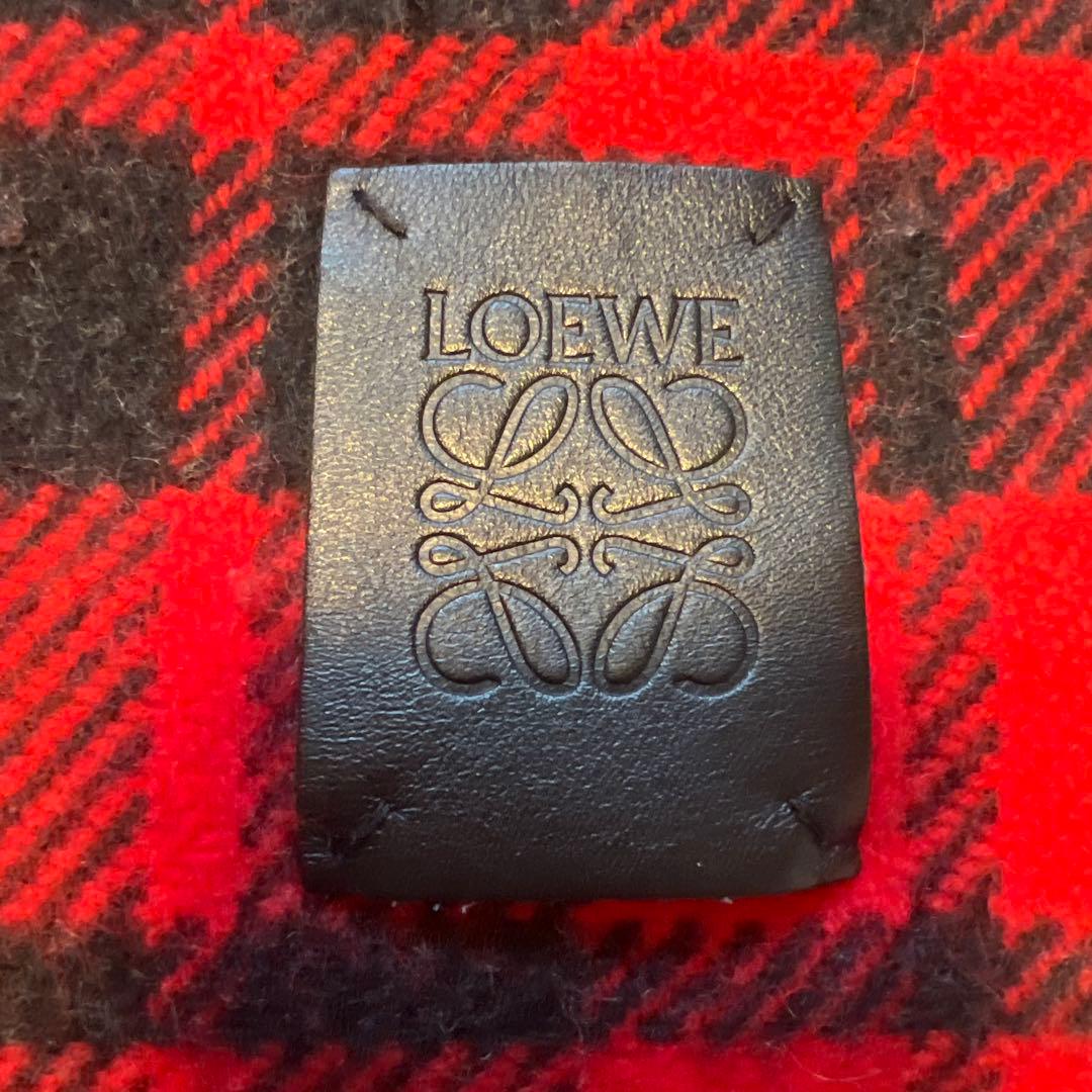 LOEWE チェック マフラー