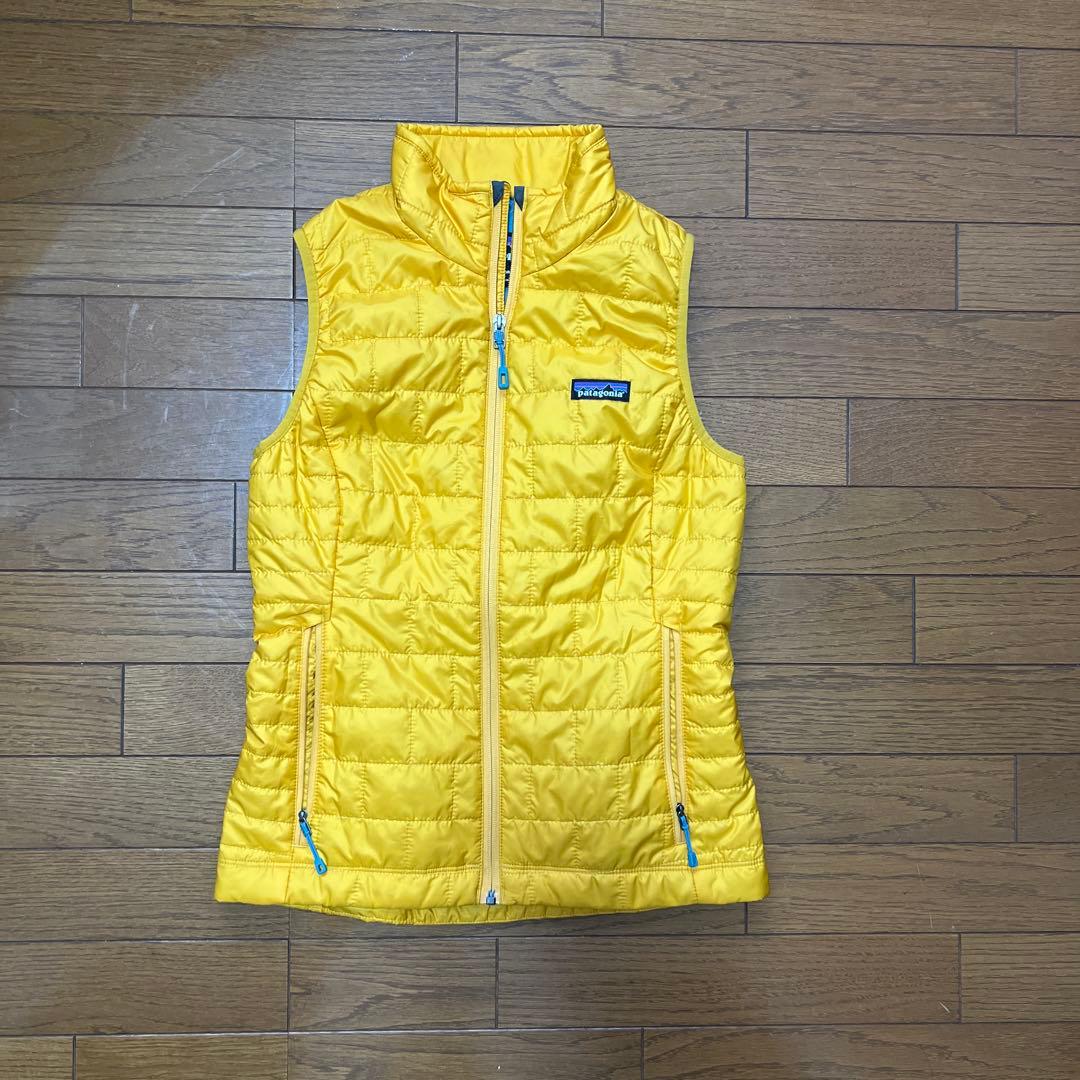 patagonia イエロー ダウンベスト