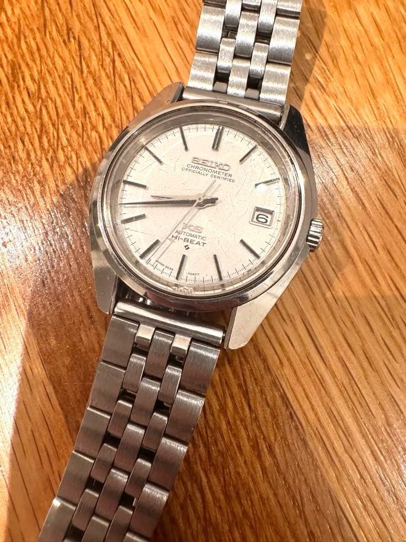 ト*キ様 稼動品美品キングセイコークロノメーター自動巻きハイビート