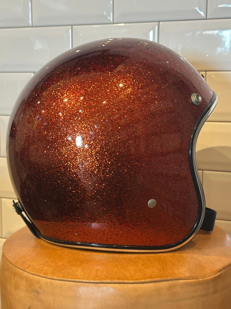 Biltwell（ビルトウェル） 　ブラウンラメジェットヘルメット