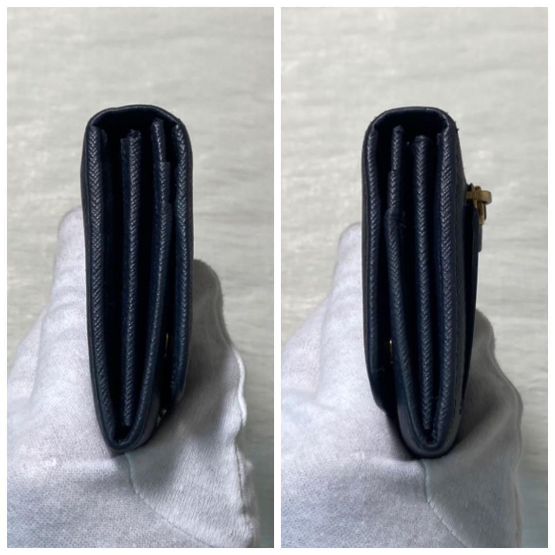 本日限定価格 PRADA プラダ　長財布　紺　パスケース　箱　付属品　二つ折り