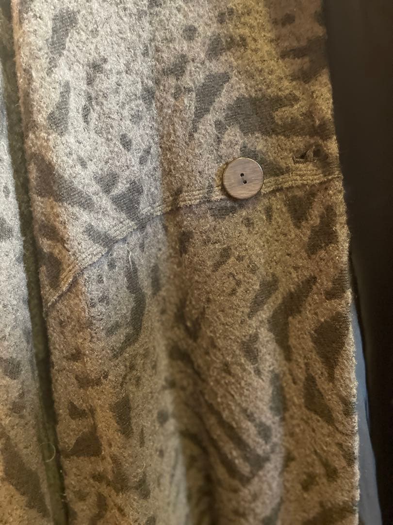 Jurgen Lehl ヨーガンレール　グレー系模様 ロングコート