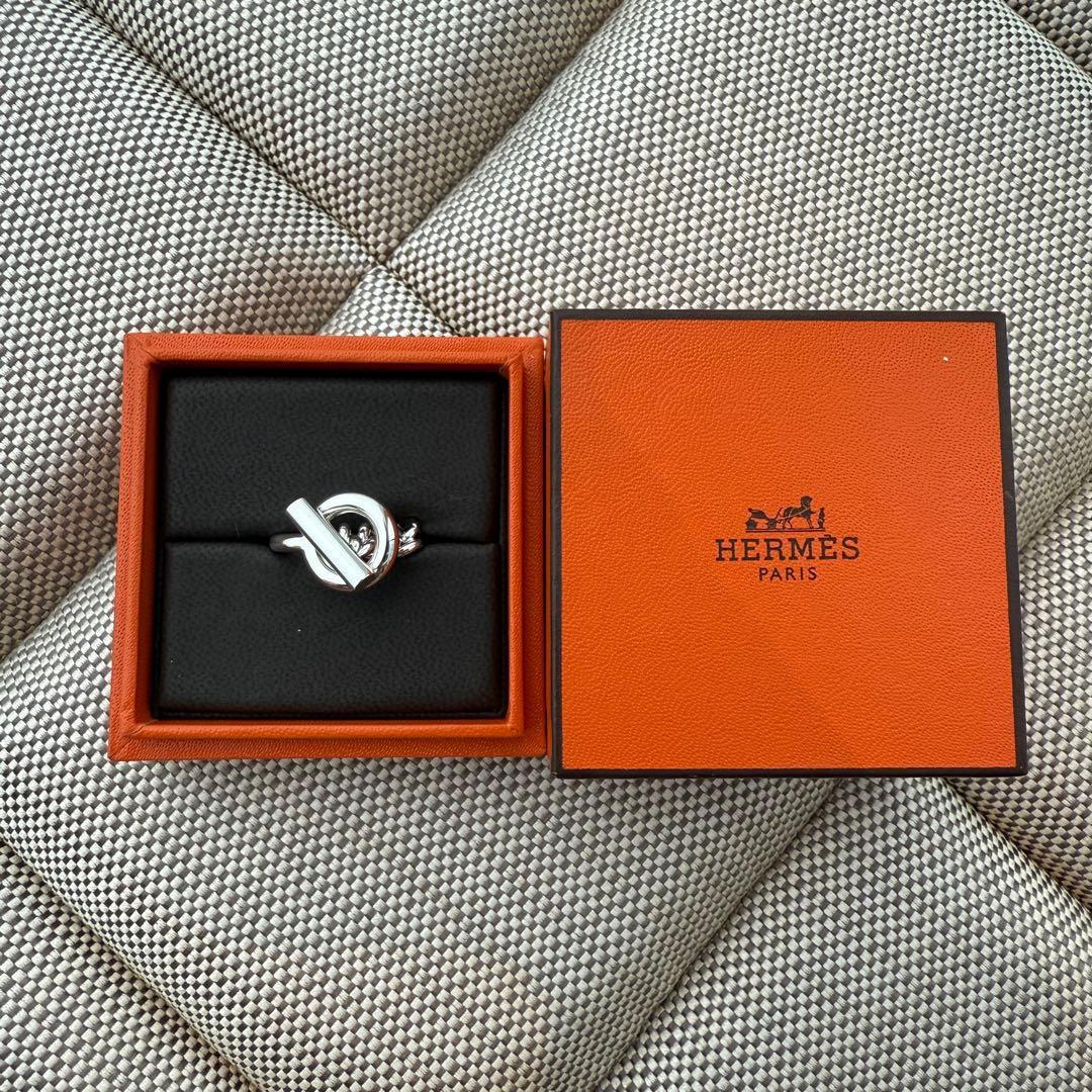 【新品】 エルメス クロワゼット 53 13号リング シルバー