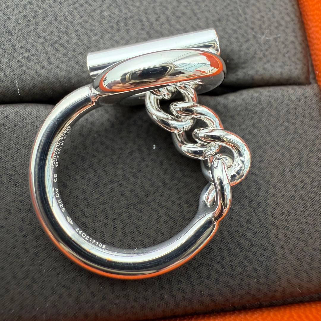 【新品】 エルメス クロワゼット 53 13号リング シルバー