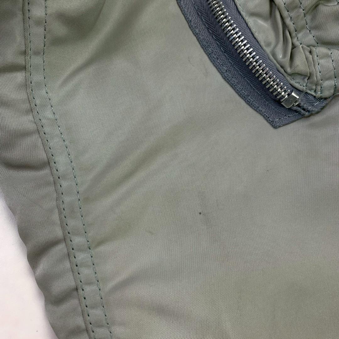 希少カラー★ 90s USA製 ALPHA MA-1 シルバー L　D821