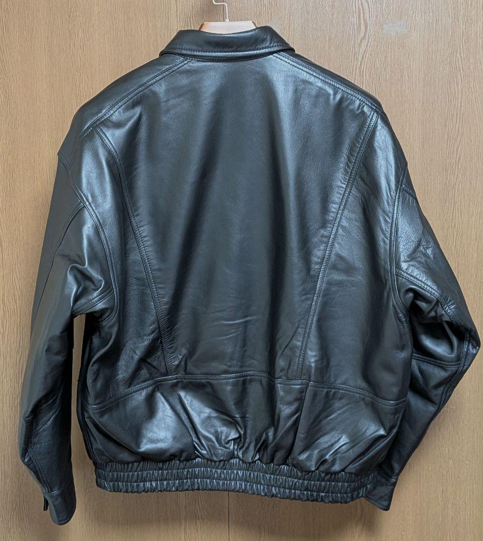 ビームス　ワイドフィット 4ポケット レザー ブルゾン　S