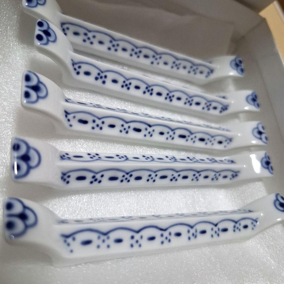 ロイヤル コペンハーゲン プリンセス ナイフレストセット 5個 新品未使用