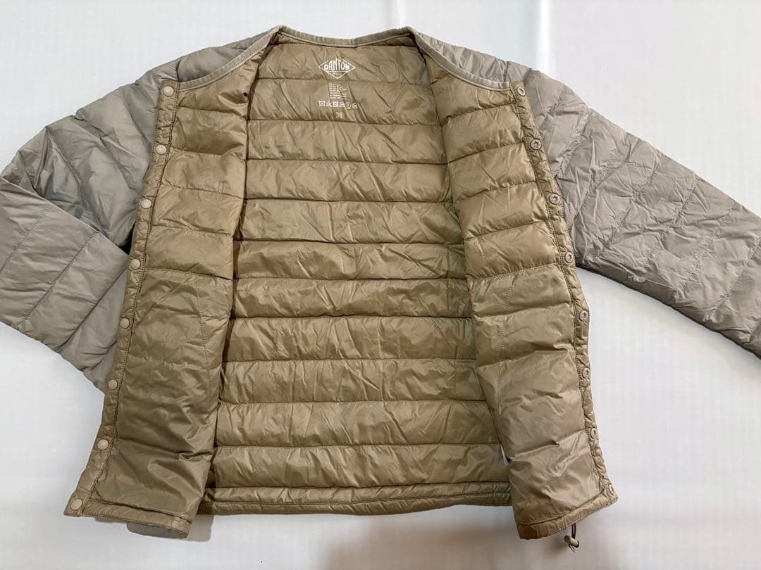 36サイズ　DANTON ダウンジャケット ベージュ ダントン