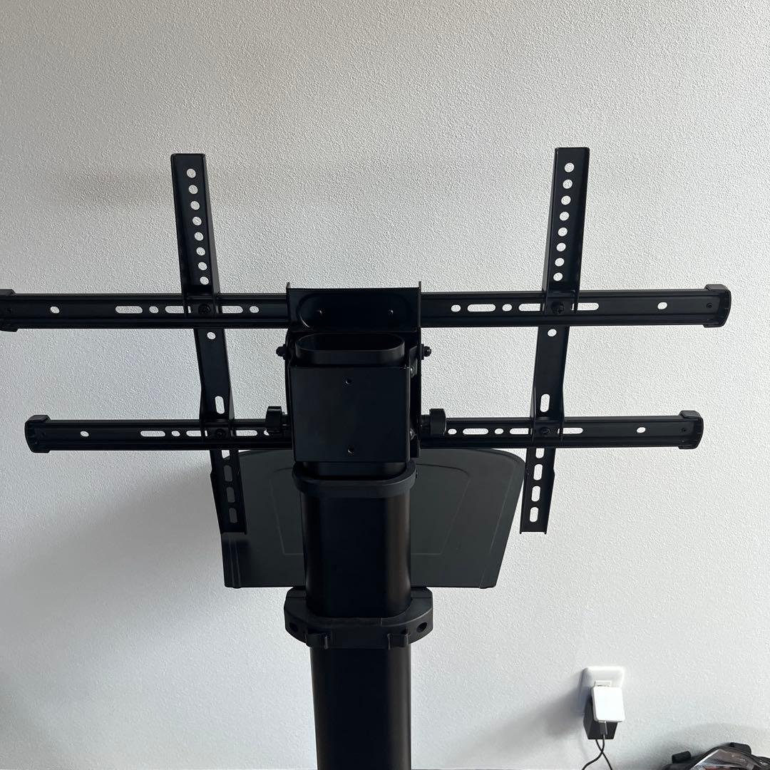 手動上下昇降テレビスタンド ブラック　100-PL012シリーズ　サンワサプライ