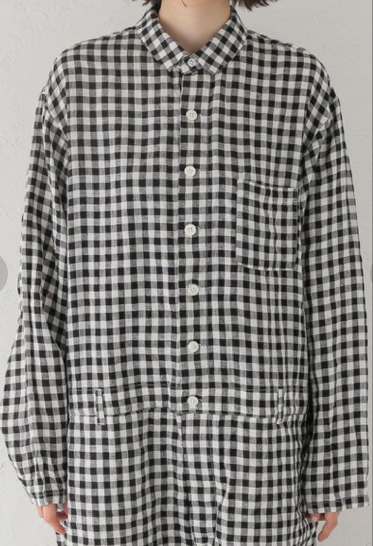 新品　jsluxe ☆ リネンギンガムオールインワン