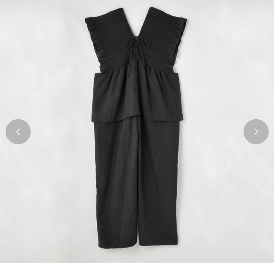 ⑦ しまむら シャーリングサロペット ペプラム 大きいサイズ4L myuwa