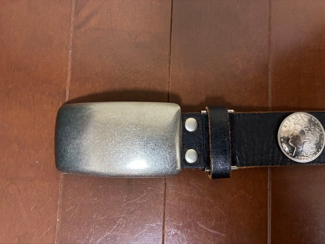 モルガン 1921コンチョベルト コンチョ11個 73〜88cmブラック