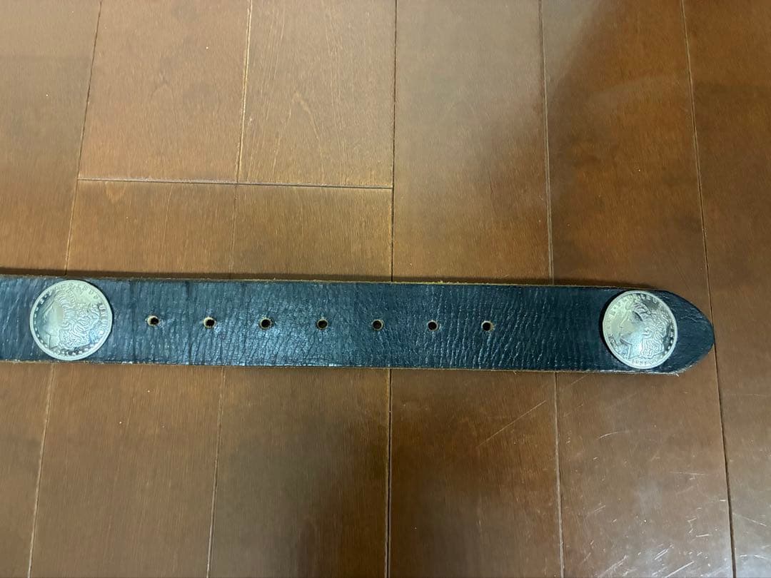 モルガン 1921コンチョベルト コンチョ11個 73〜88cmブラック