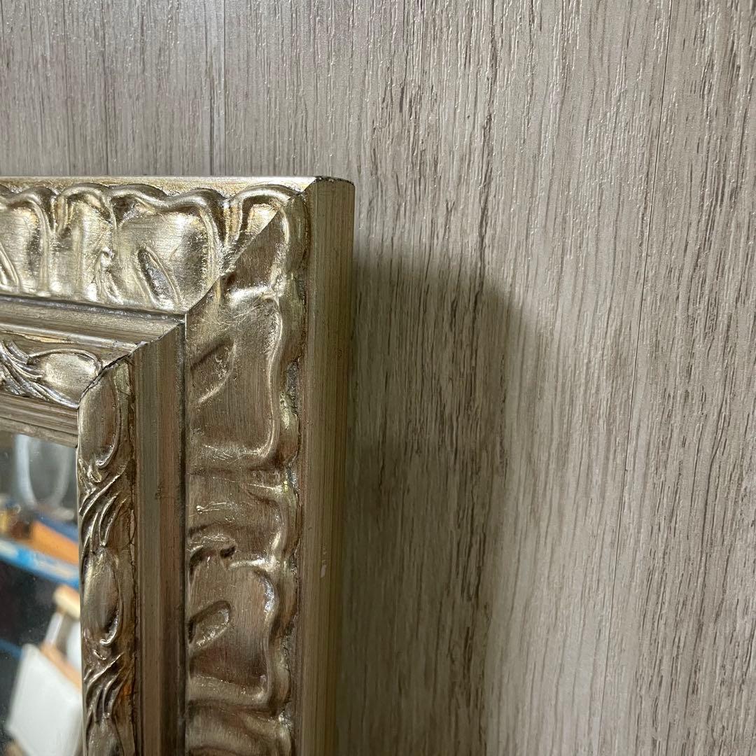 全身鏡 アンティークミラー シャンパンゴールド 姿見 スタンドミラー 大型鏡