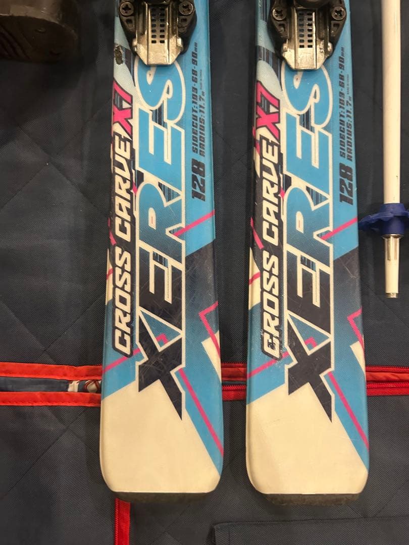 128 138 子供 スキーセット ジュニアスキー CROSS CARVE