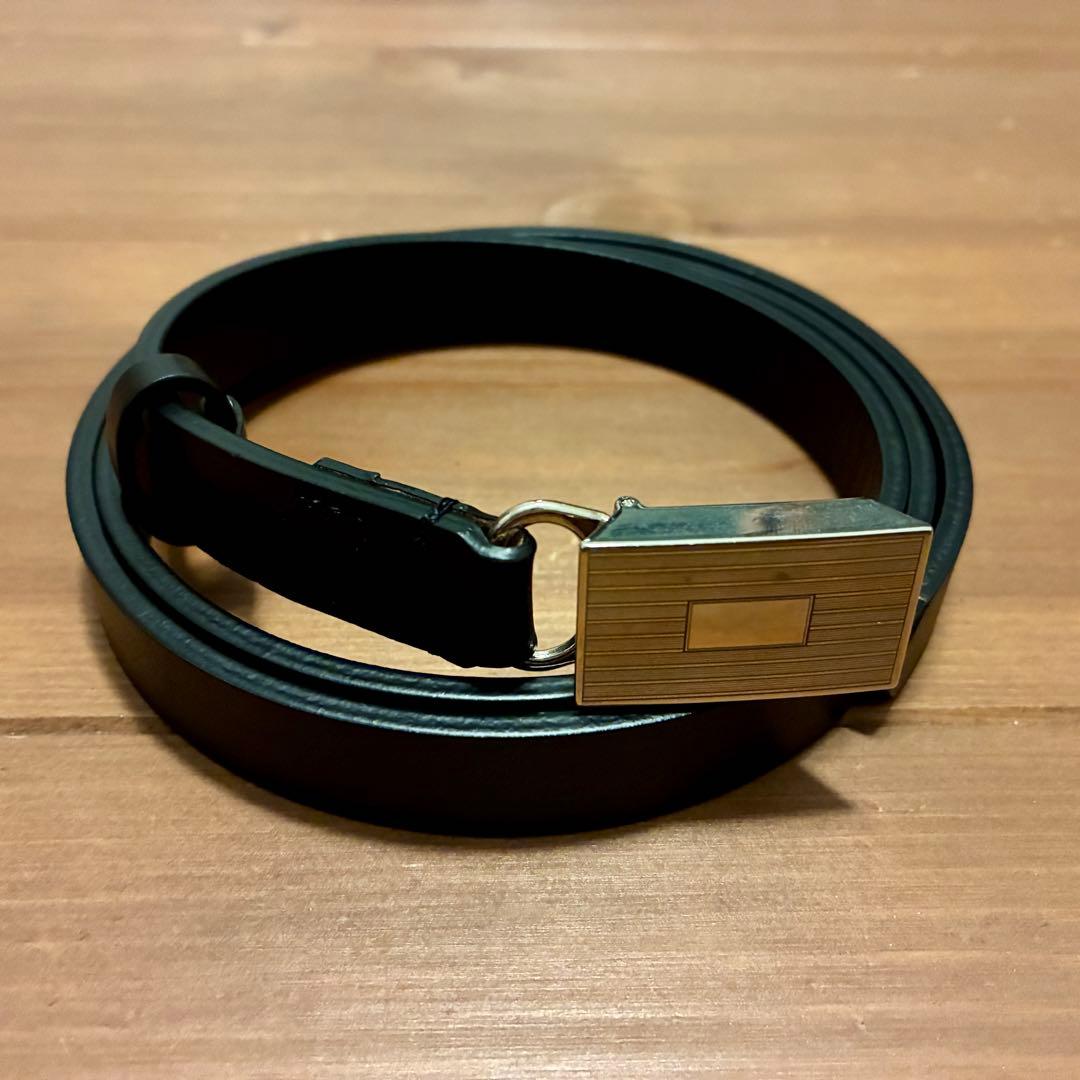 オーラリー SLIDE BUCKLE BELT ブラック AURALEE M