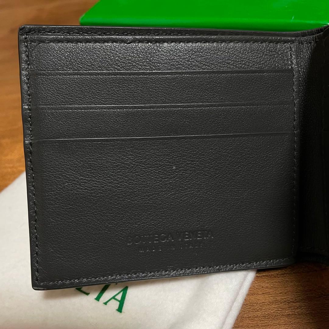 ボッテガヴェネタ カセット 折り財布 二つ折り グレー　札入れ