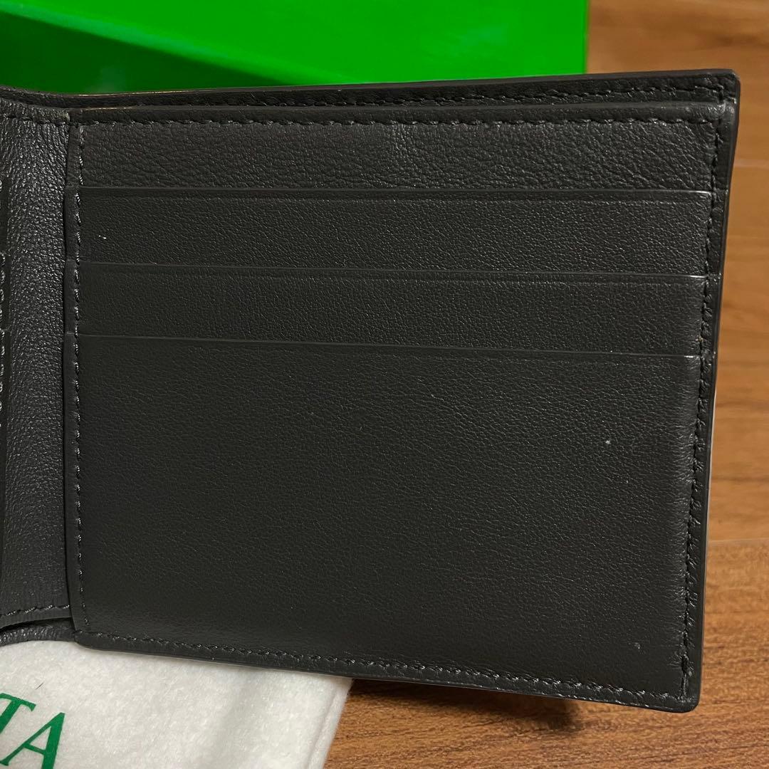 ボッテガヴェネタ カセット 折り財布 二つ折り グレー　札入れ