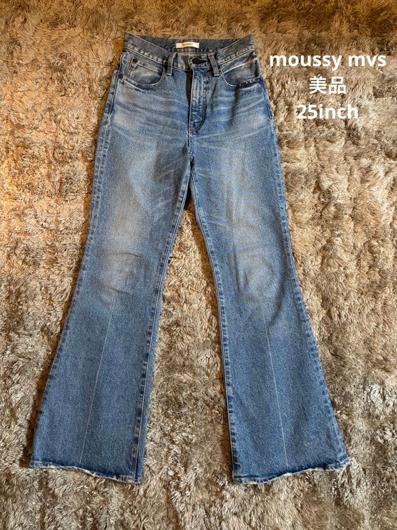 ✨美品✨moussy mvs flare マウジー デニム 25