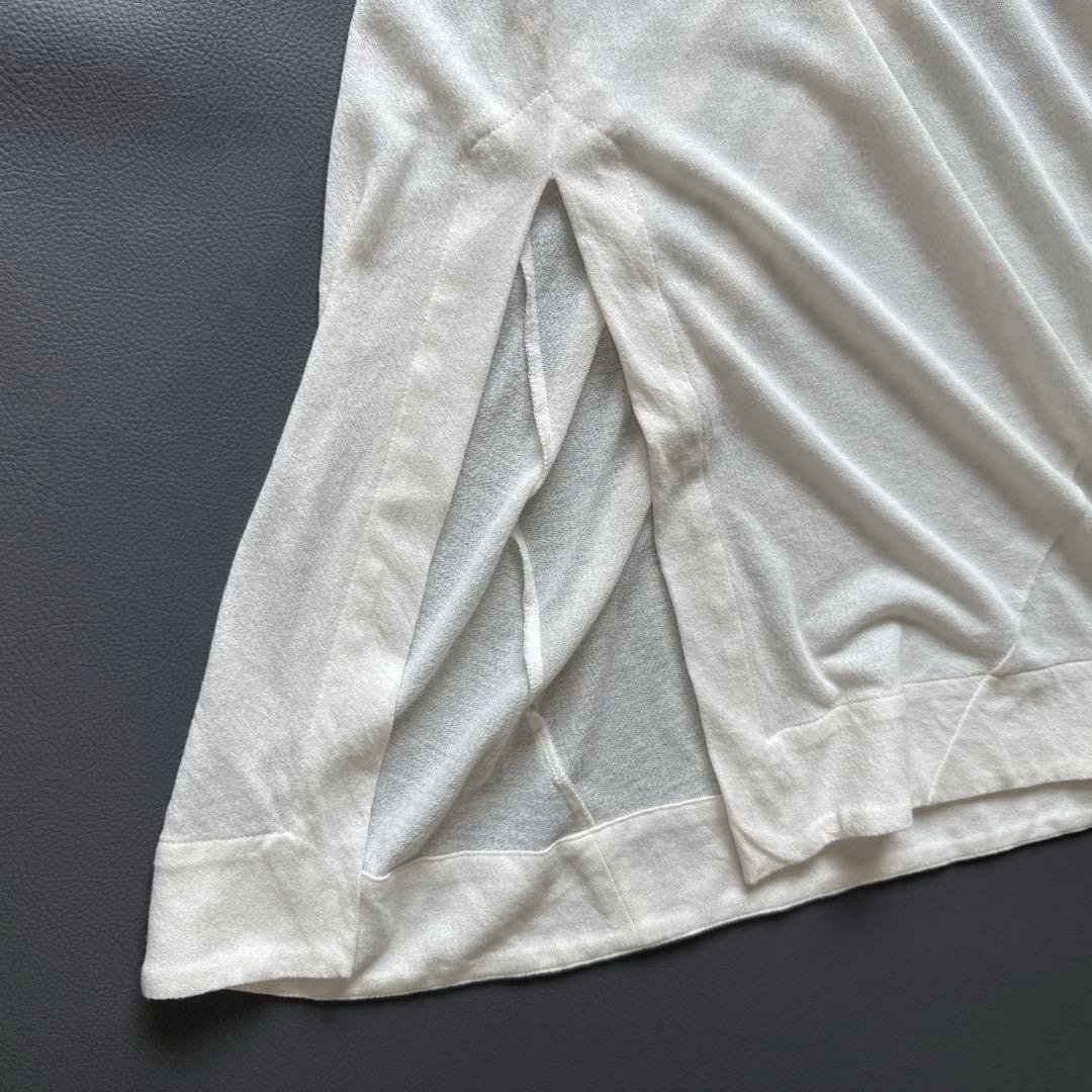 【美品】JULIUS ユリウス　カットソー　ロンT 白　ゆったり　日本製