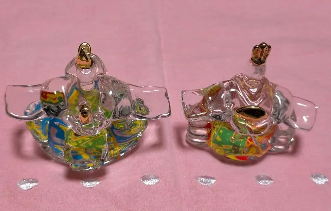 クリスタル　雛飾り