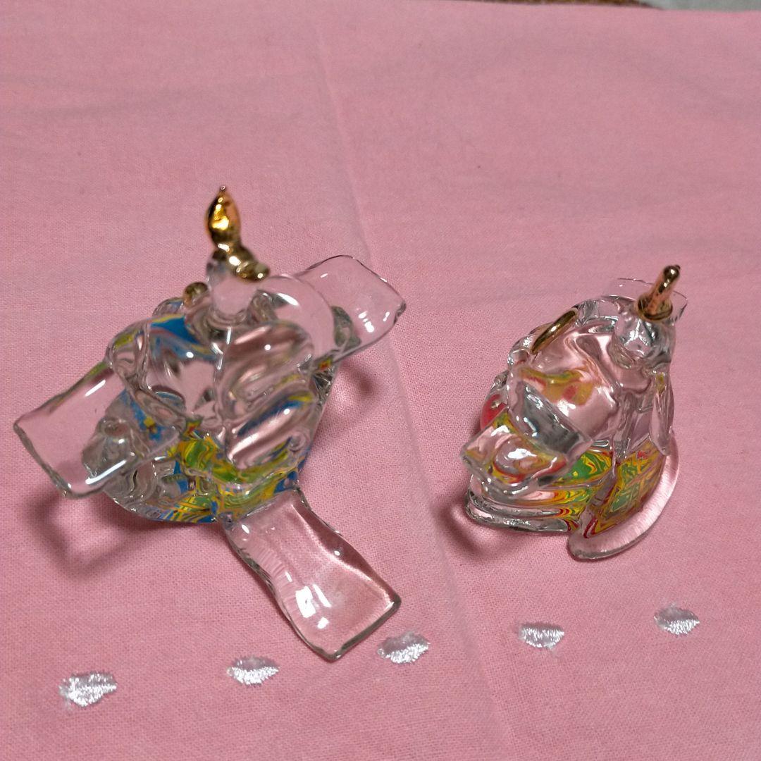 クリスタル　雛飾り