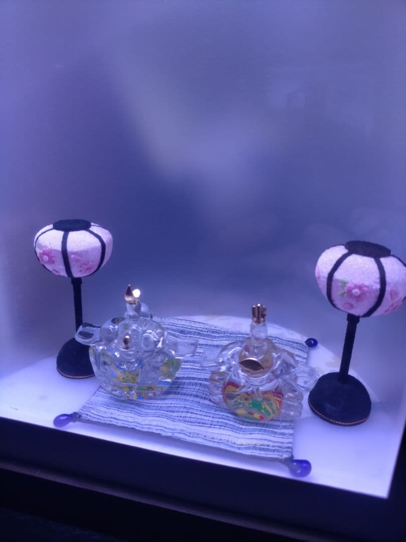 クリスタル　雛飾り