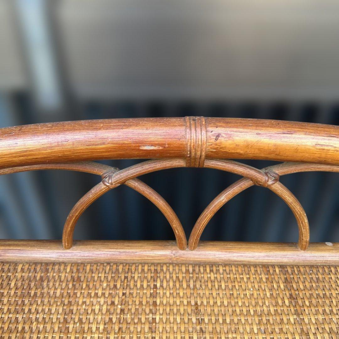 【昭和レトロ】ラタンチェスト　籐　５段引出し　箪笥