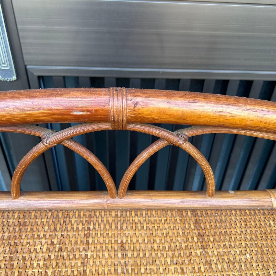 【昭和レトロ】ラタンチェスト　籐　５段引出し　箪笥