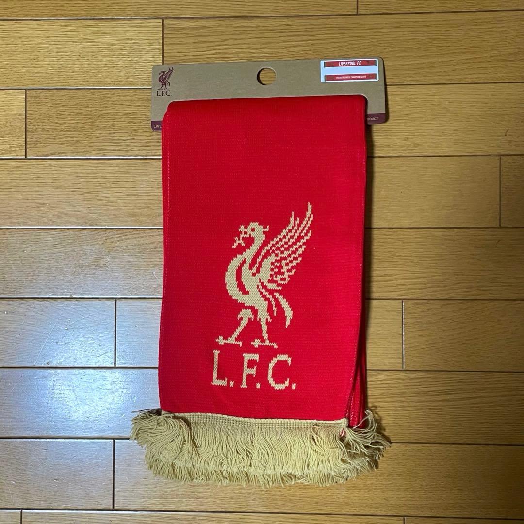 LIVERPOOL リヴァプール　赤マフラー LFC (未使用)