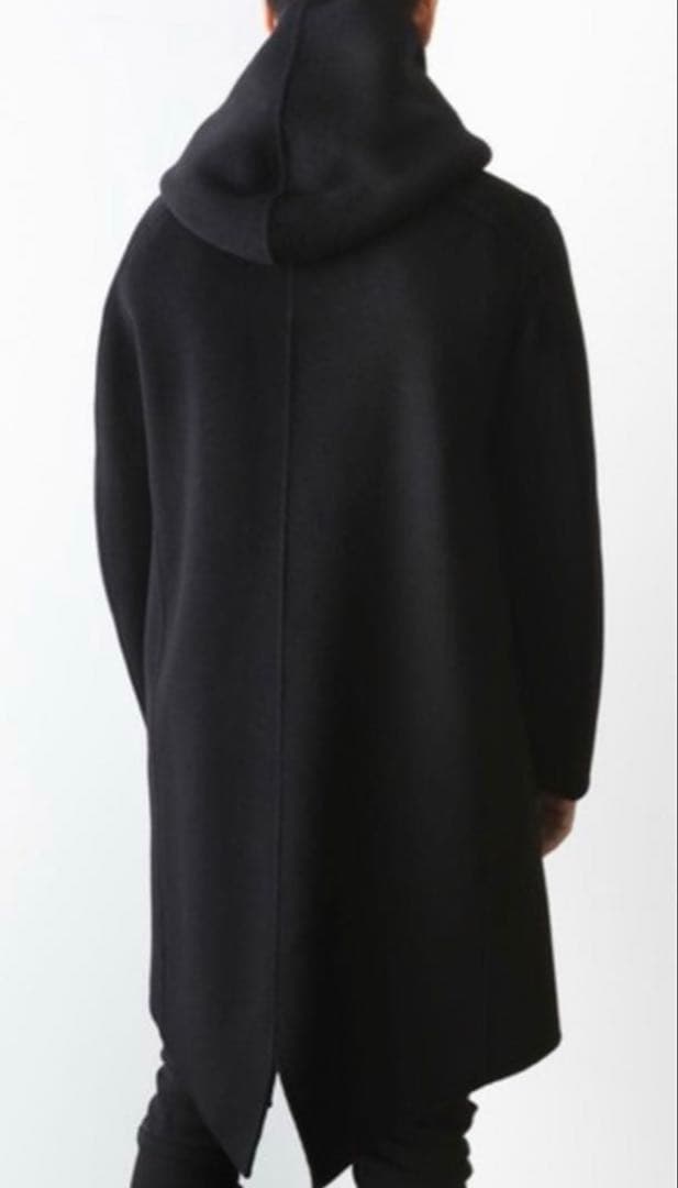 ATTACHMENT カシミア混ダブルフェイスビーバー フーデットコート