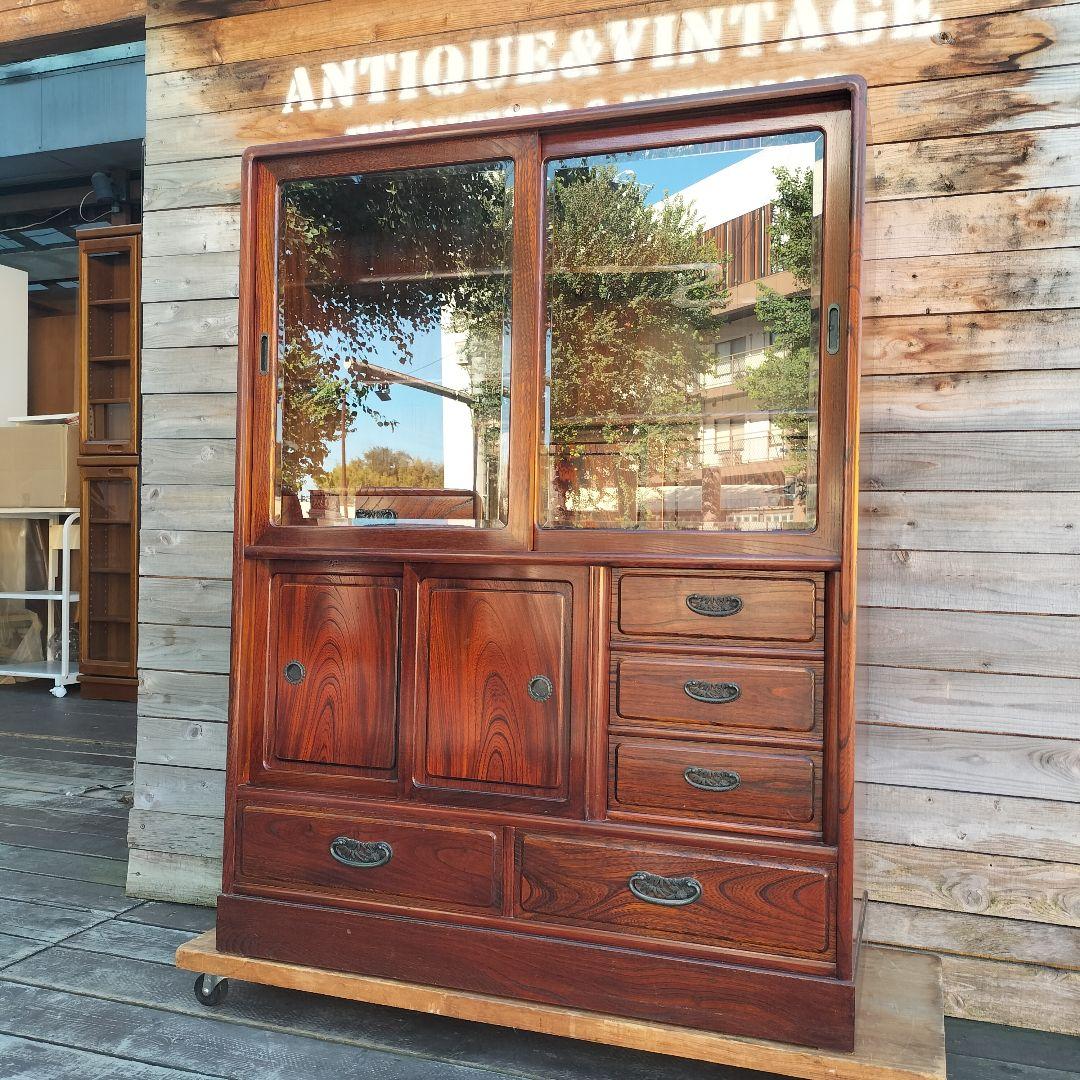 M♦ジャパンアンティーク　茶棚　茶箪笥