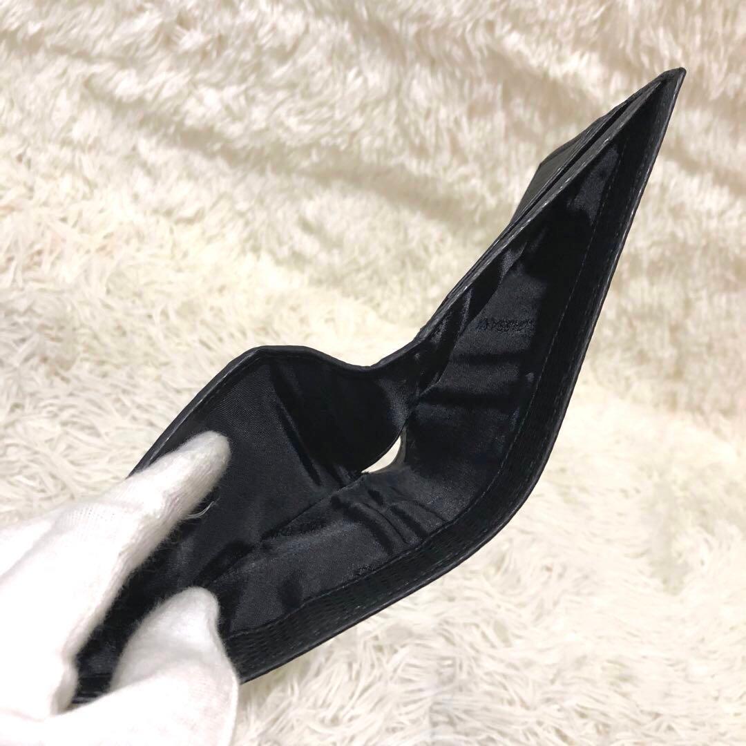 未使用✨ドルチェ&ガッバーナ ドルガバ レザー 二つ折り財布 ブラック