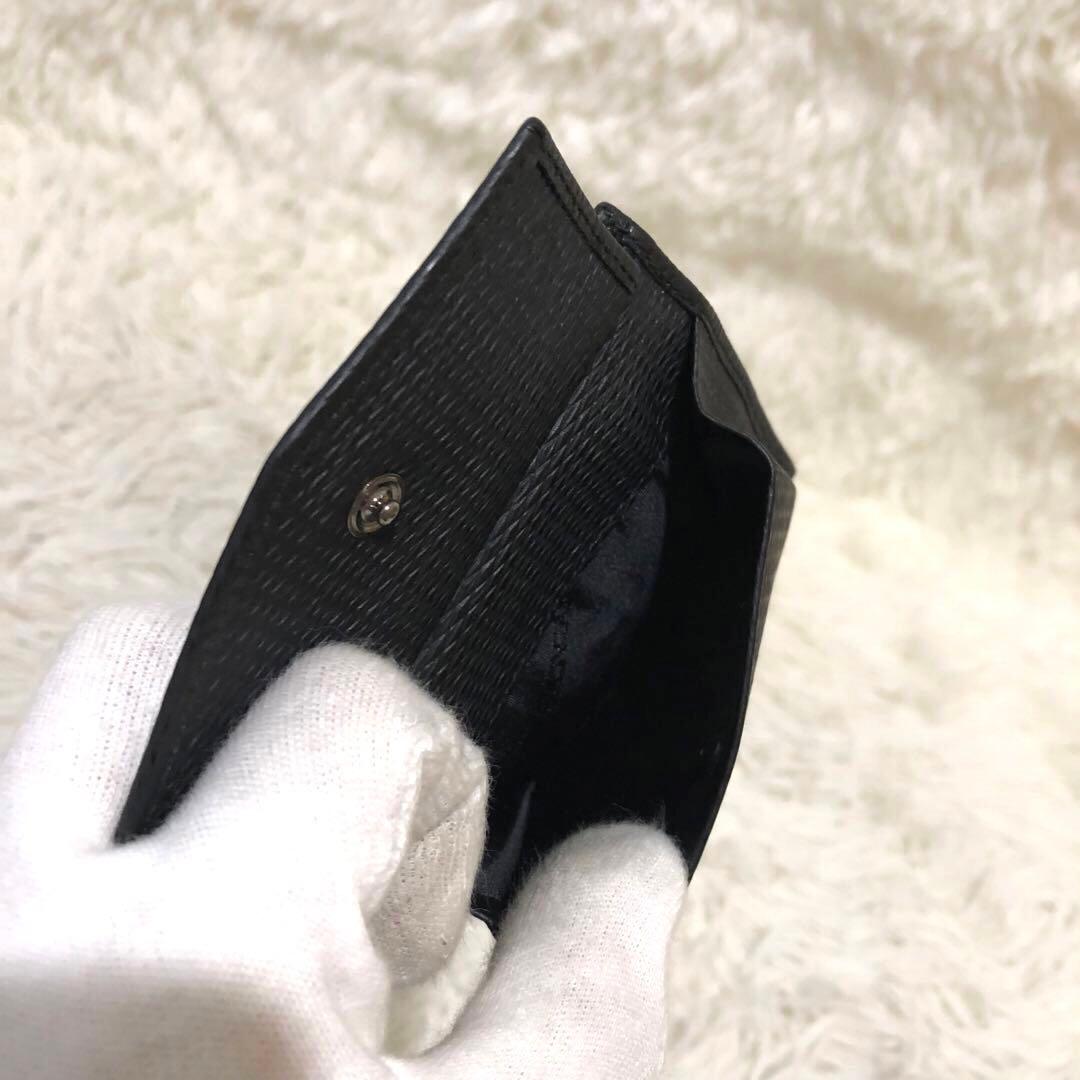 未使用✨ドルチェ&ガッバーナ ドルガバ レザー 二つ折り財布 ブラック