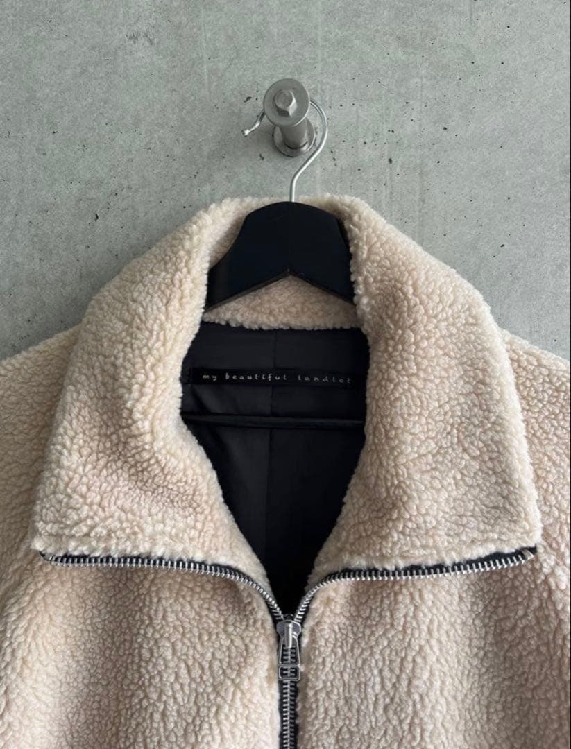 【美品】my beautiful landlet ボアブルゾン