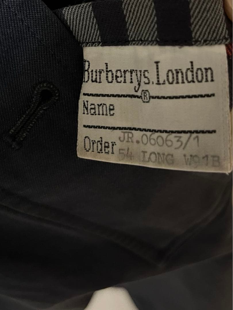 burberry ネイビー ステンカラーコート　1970〜80年代　イギリス製