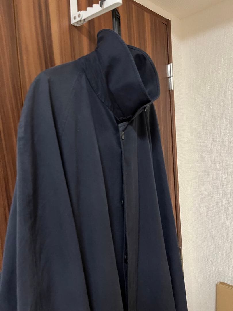 burberry ネイビー ステンカラーコート　1970〜80年代　イギリス製
