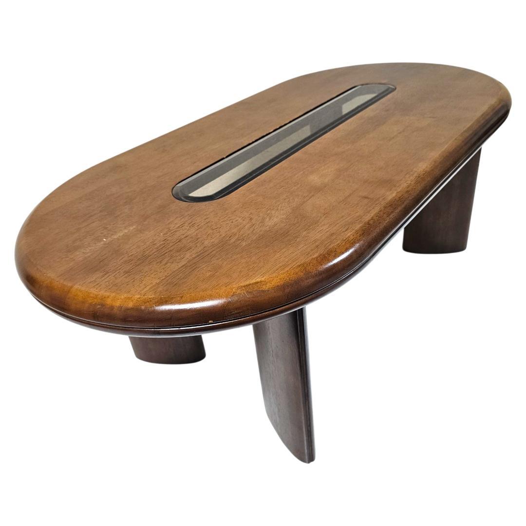 マルニ木工 MARUNI オーバル センターテーブル 105cm ガラス板