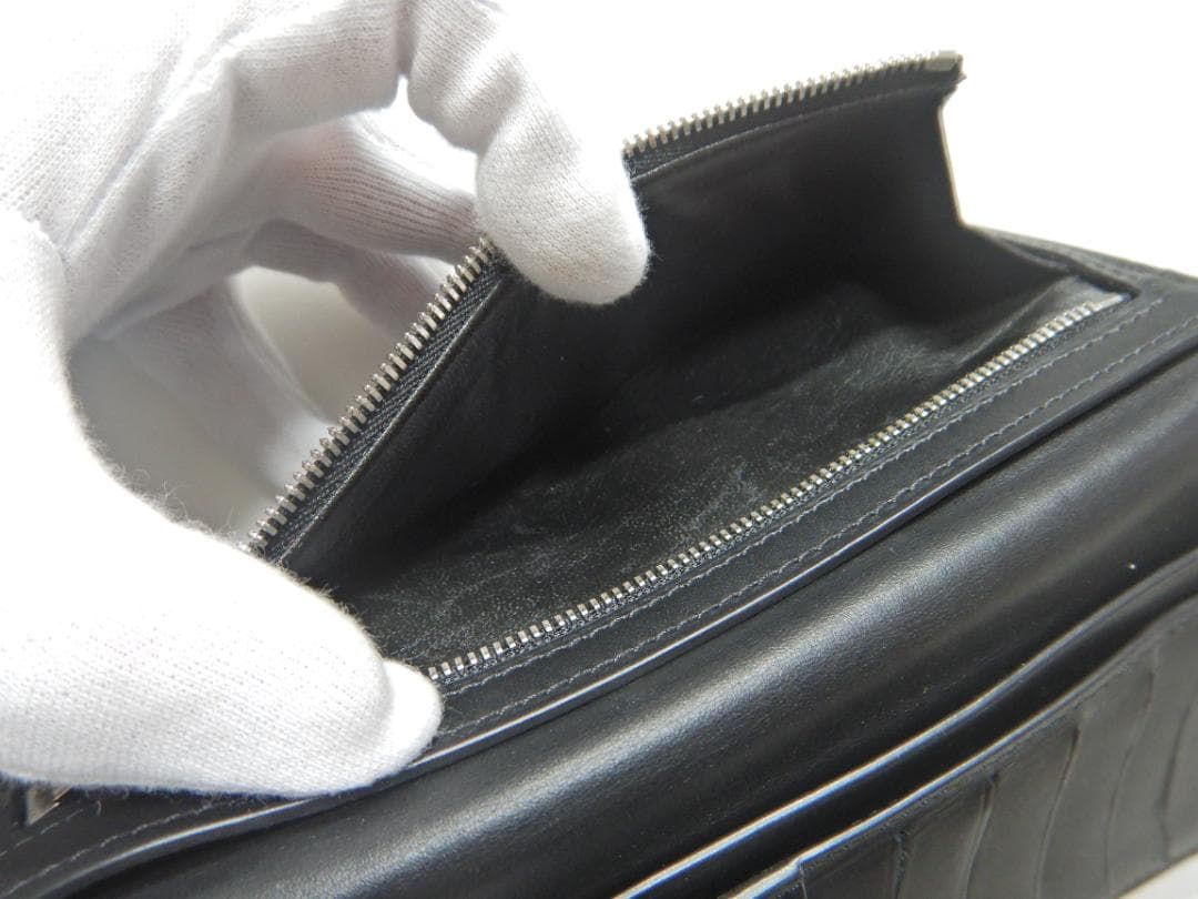 Berluti ベルルッティ カリグラフィ 二つ折り長財布 サンタル ブルー系