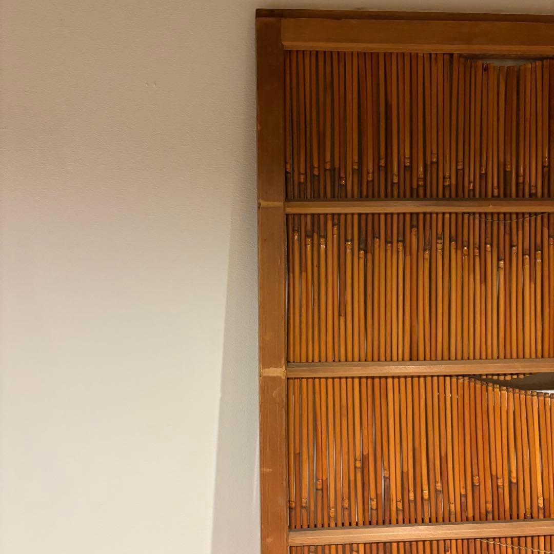 古い建具 1枚 簾戸 すど 葦戸よしど 夏障子 御簾戸 3/4