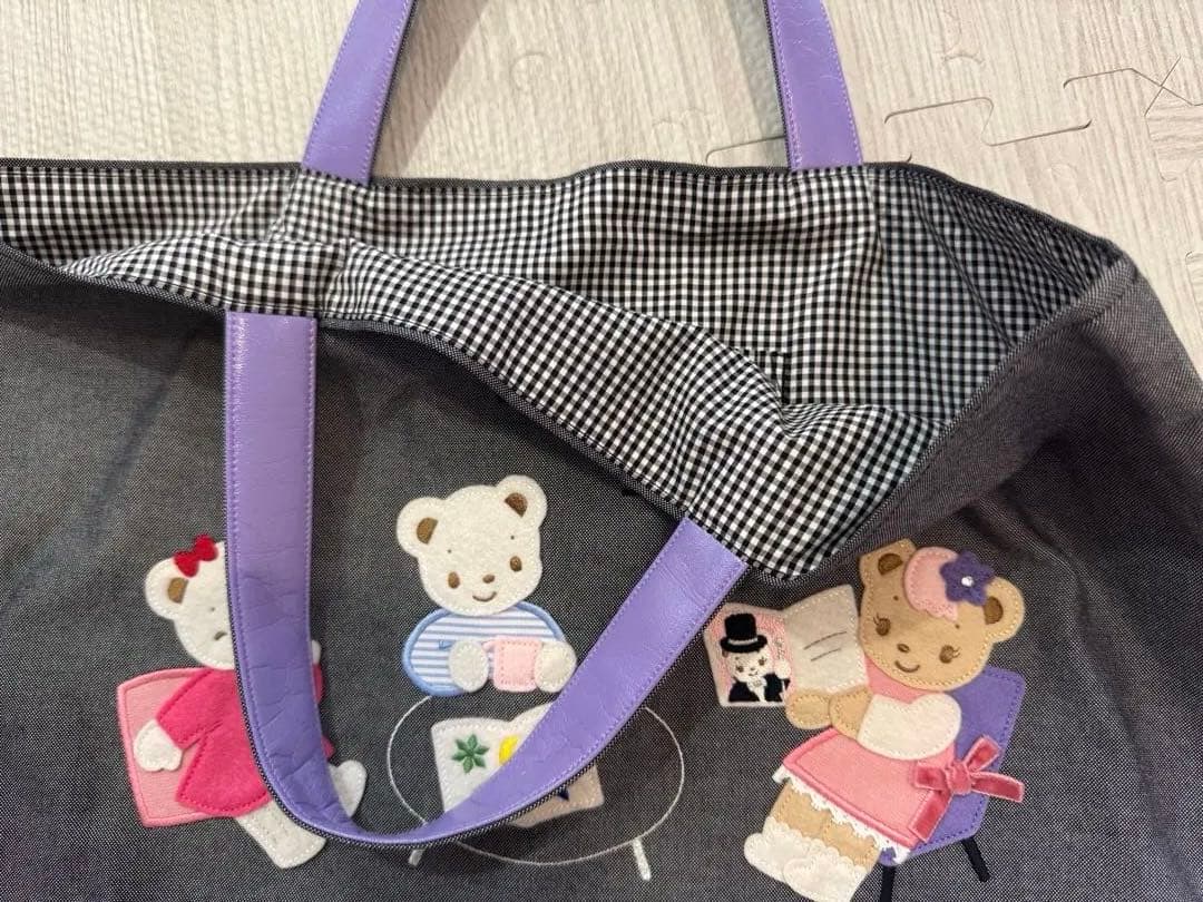 familiar ファミリア×キャトルレーヴ　コラボ　デニムバッグ