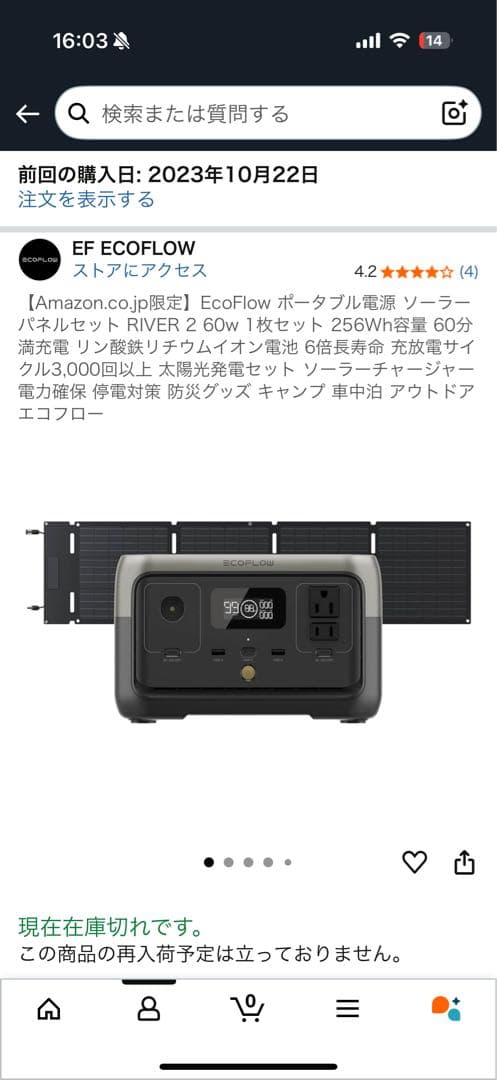 ECOFLOW 2本体+ソーラーパネル+ ロールトップリュックセット