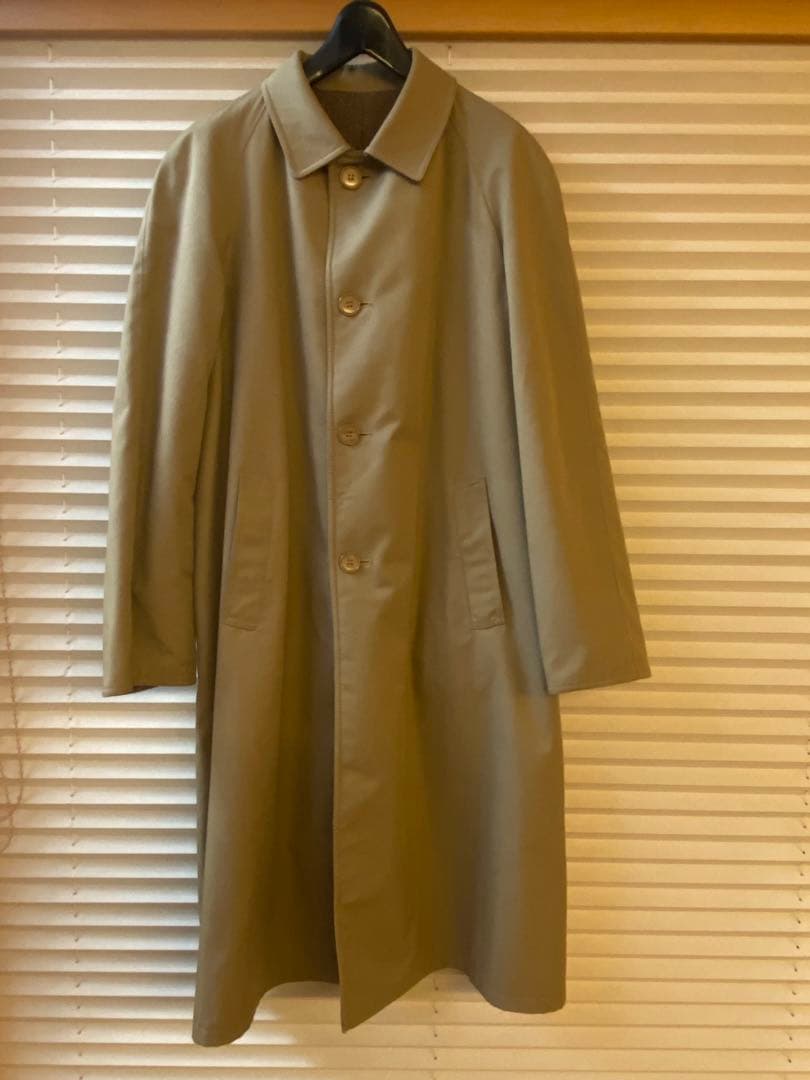 リバーシブル　バルカラーコート　ステンカラーコート