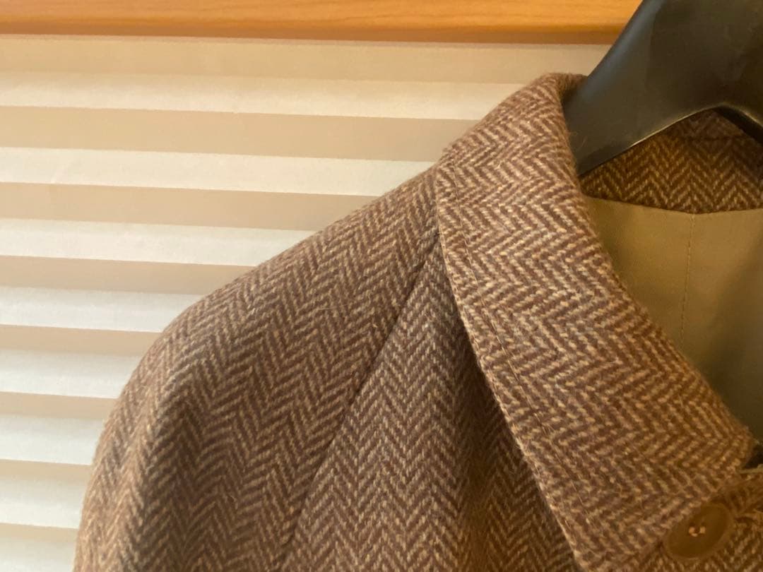 リバーシブル　バルカラーコート　ステンカラーコート